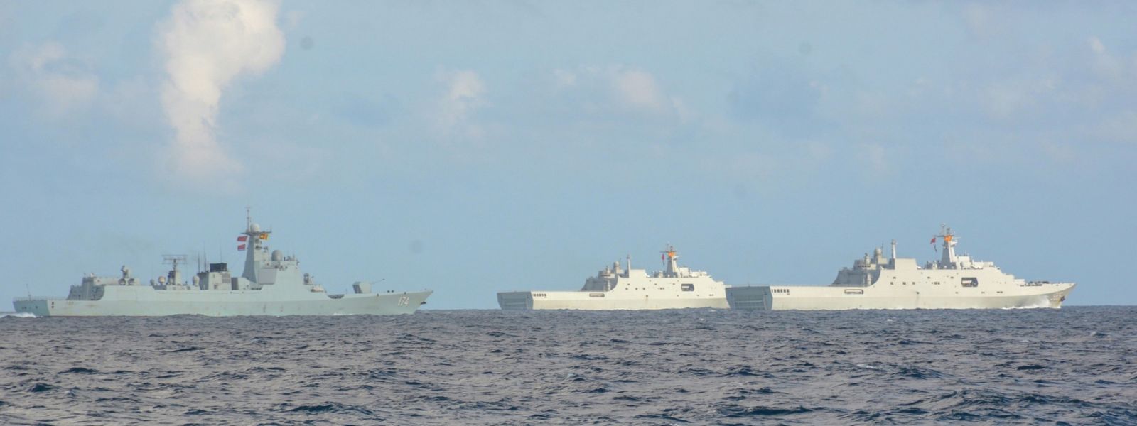 Chinese and Indian Warships Depart Sri Lanka